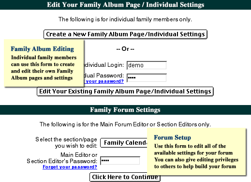 e-Family Forum - Forum Tour - Editor's Page